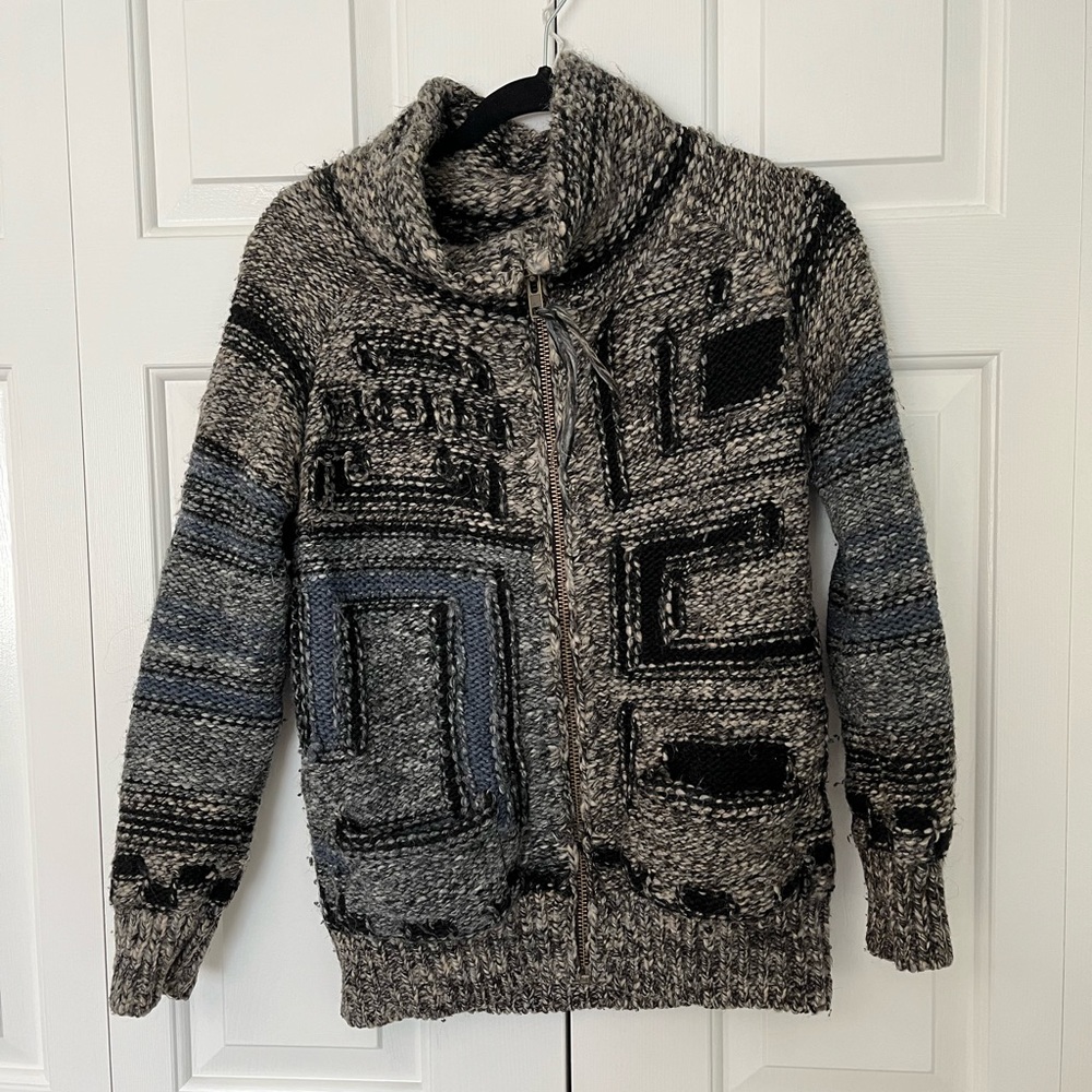 Wilfred Free Italian Yarn Zip up sweater